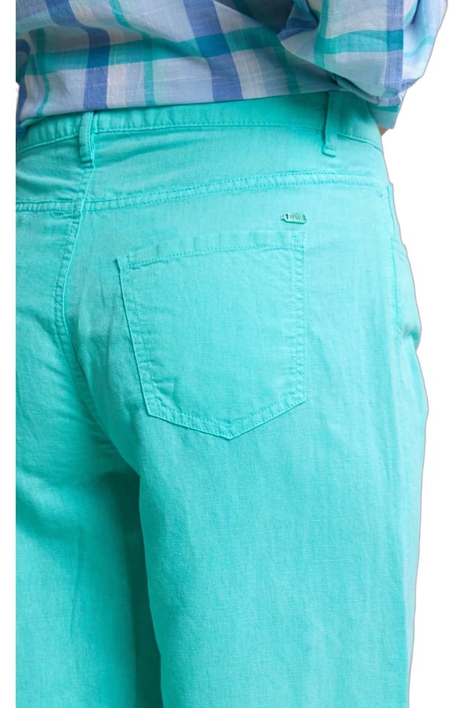 River Woods Blue Linen-cotton Pants Größe: 36 | Ausgestellte Hosen Outlet | Damen | Blau