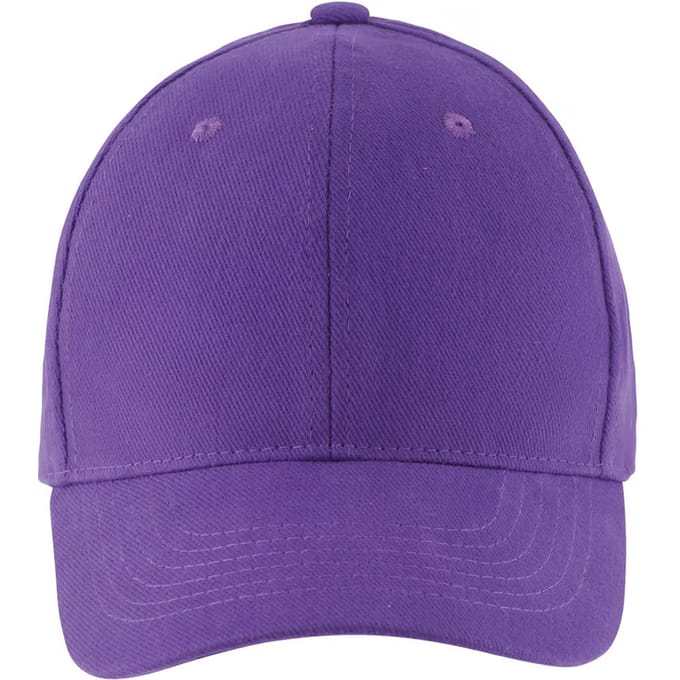 SOLS Buffalo 6 panel baseballpet (Donkerpaars)