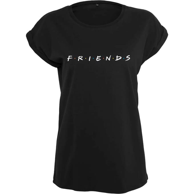 Merchcode Friends - Friends Logo Dames Tshirt - 2XL - Zwart