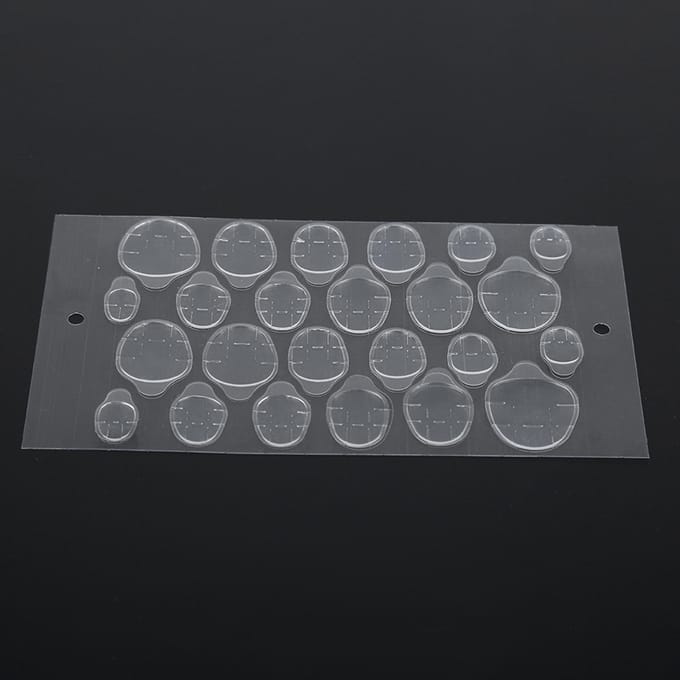 Dubbelzijdige Zelfklevende Lijm Transparante Heldere Sticker Tape voor Valse Nagel Tips Manicure Gereedschap gray