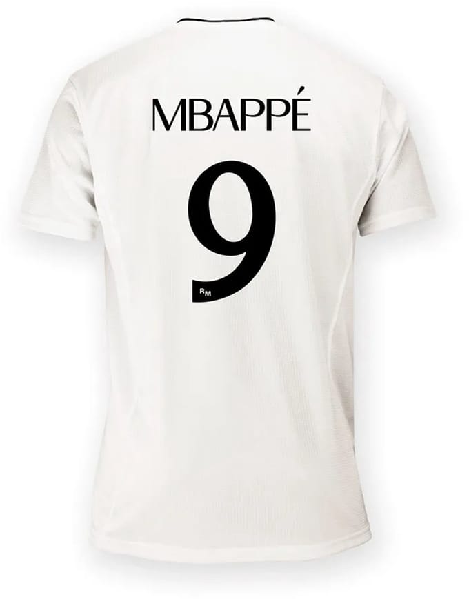 Real Madrid 24/25 Mbappe Thuis T-shirt Met Korte Mouwen Wit M