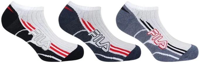 Sokken Fila 3-pack Sneaker Wit-navy 43-46 - 43/46