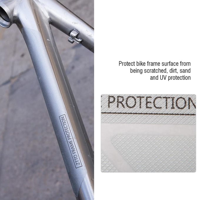 Fietsframe Beschermers Stickers Krasbestendige Racefiets Framehoezen (#3) white
