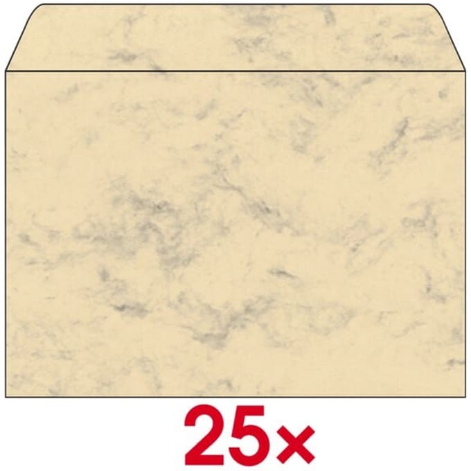 sigelenveloppe, C6, 90 g/qm, gegummeerd, grijs marmer