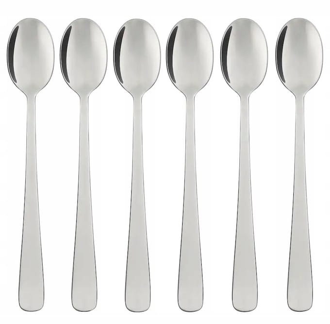IKEA DRAGON Lepels, Roestvrij Staal, 17 cm, Set van 6