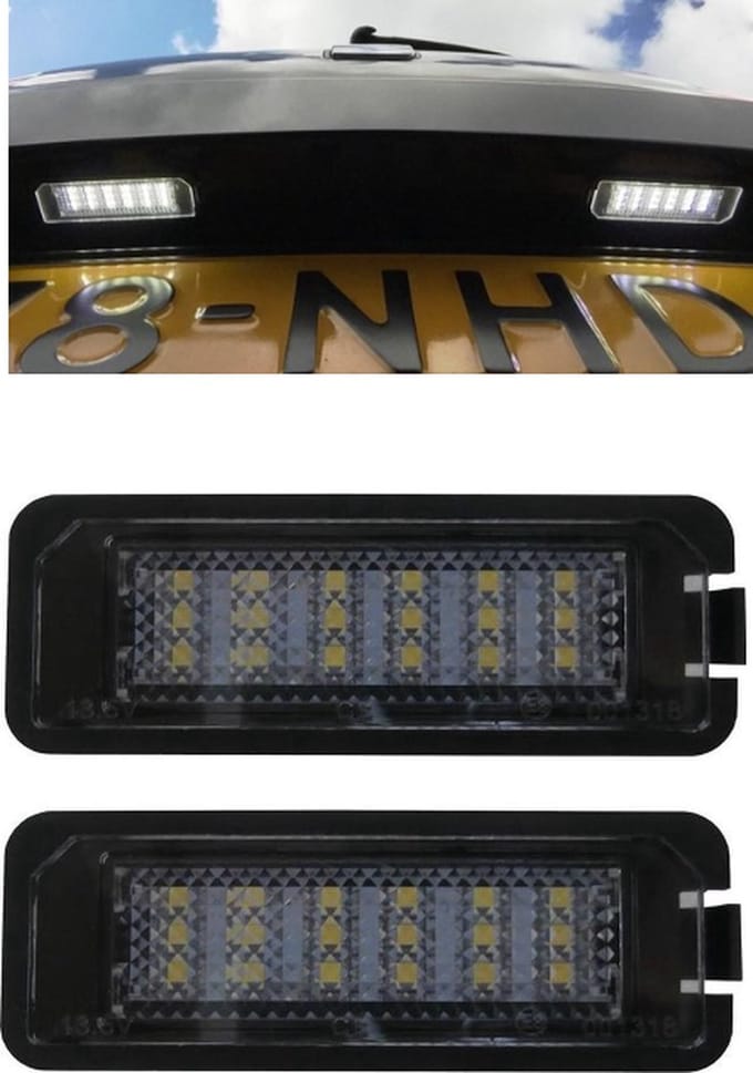 X-Line Canbus LED kenteken unit geschikt voor oa VW Golf 5/6/7/Scirocco
