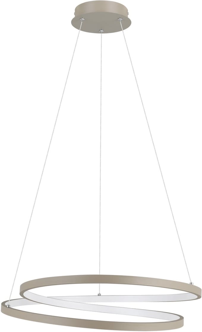 EGLO Ruotale Hanglamp - LED - Ø 55 cm - Zandkleur/Beige/Wit