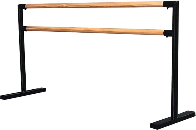 Dubbele Dansstang - Ballet Barre - Dansen en Stretchen - Vrijstaand en Antislip - Niet gespecificeerd - Zwart
