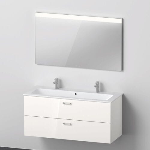Duravit XBase MöbelSet 123 cm, with mirror, 2 tap holes, without shelf XB006604545