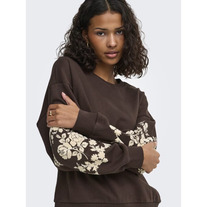 ONLY- JDYIRMELIN L/S FLOCK DETAIL SWEAT JRS - Heren - Sweatshirt