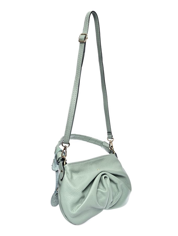 Roberta M Groen Rundleer Tas