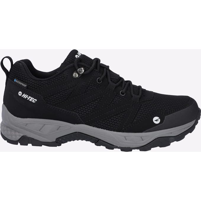 Hi-Tec Saunter WP Polyester Mesh Heren Zwarte Wandelschoenen