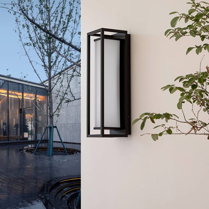 Lucande Banetti LED buitenwandlamp, 50 cm