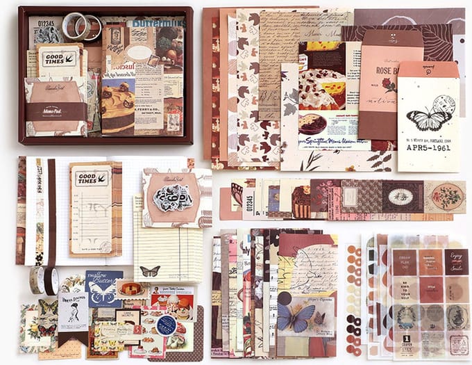 SIMNO® Bullet journal set A6 - 195-delig - Bruin
