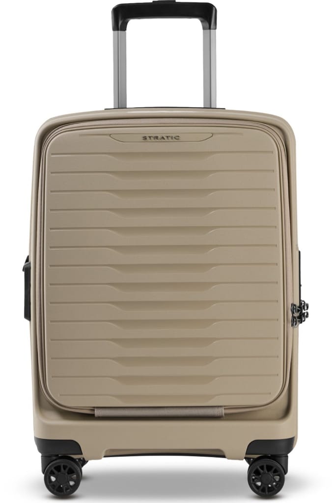 STRATIC Novium ML - handbagage koffer - 55 cm - voorvak - Sand