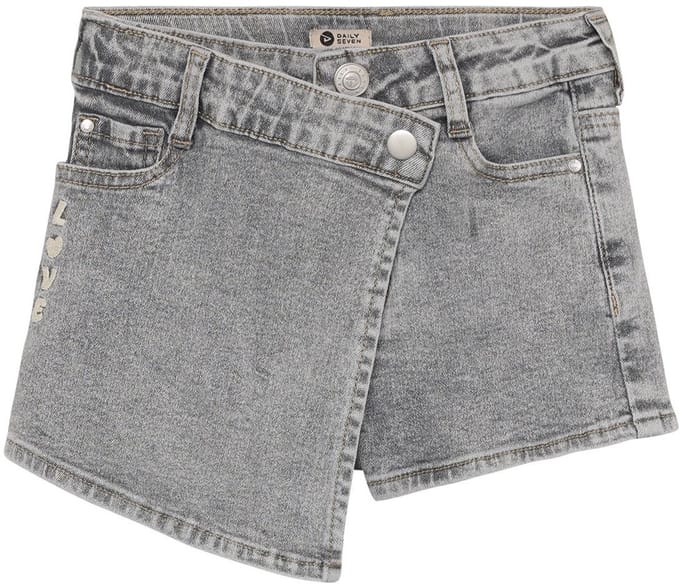 Daily7 - Denim Skorts - Grey Denim - Maat 92