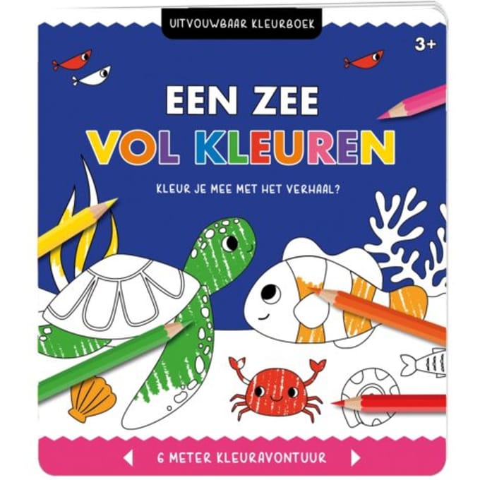 Uitvouwbaar Kleurboek - Een Zee Vol Kleuren - Interstat