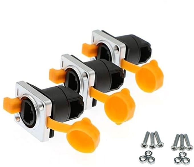 Waterdichte RJ45 Ethernet Netwerk Connector voor IP65 Buitenmontage - Cat5e/Cat6 LAN Socket