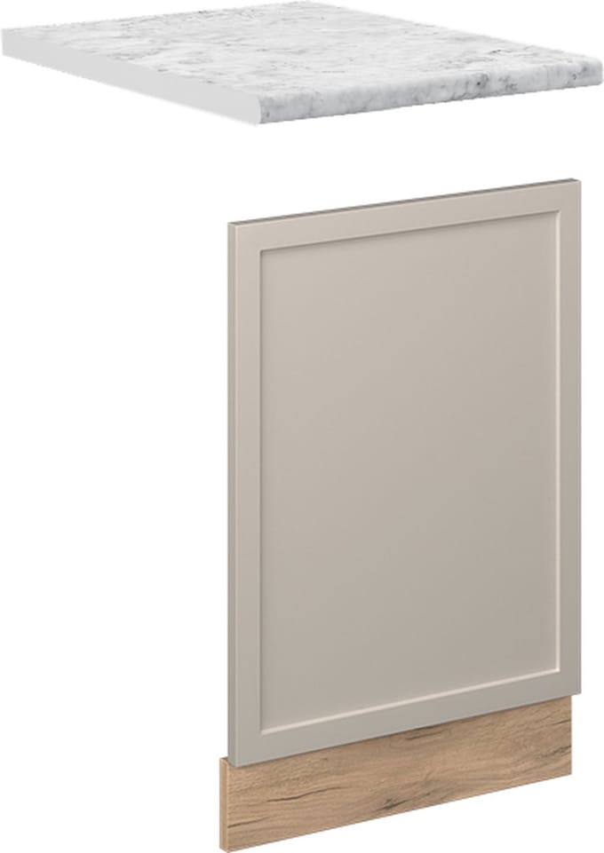 Vicco Fame-Line Frontpaneel – 45 cm, WB Marmer GrijsBeige