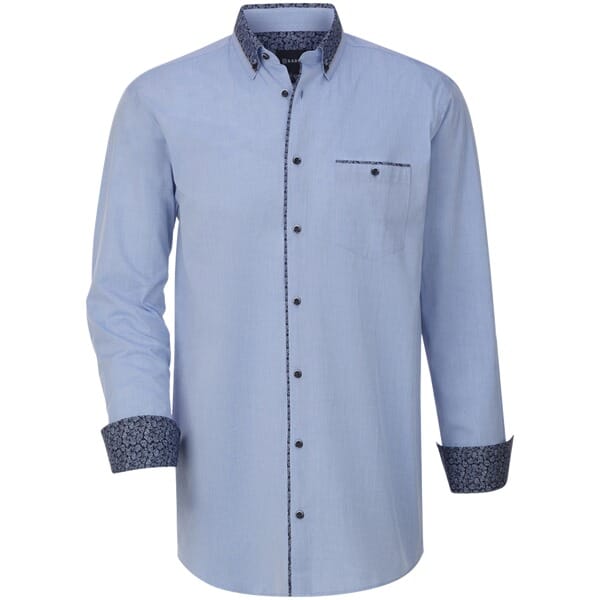 Babista herren Overhemd - 47/48 - lichtblauw - Plus Size