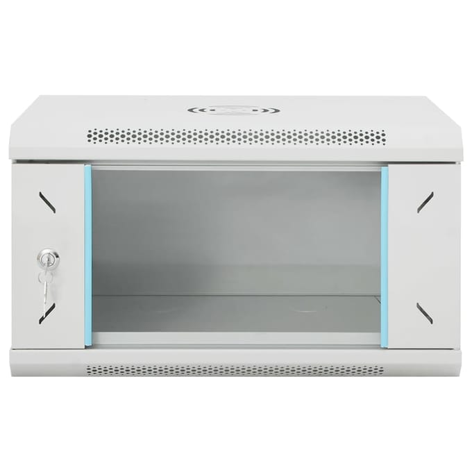 vidaXL 6U Wandgemonteerde Netwerkkast 19" IP20 53x40x30 cm
