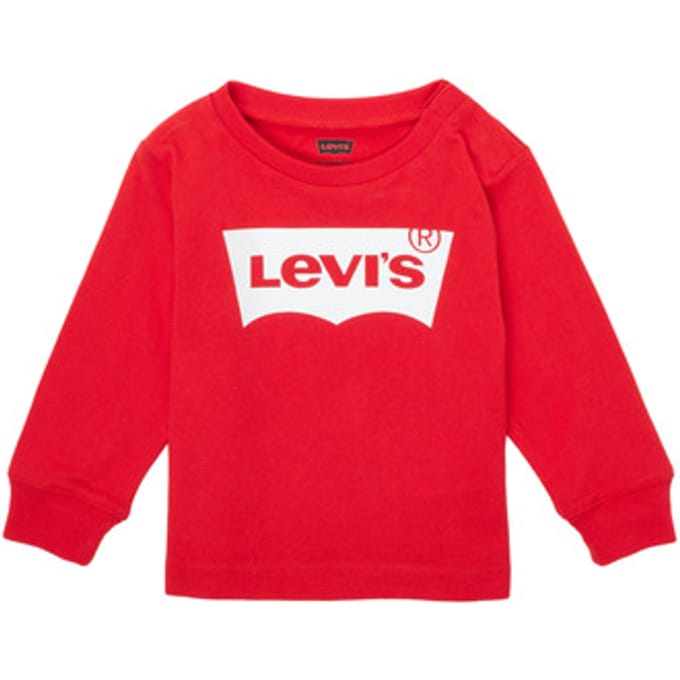 Levi´s ® Kids Batwing T-shirt Met Lange Mouwen Rood 6 Months Kinderen