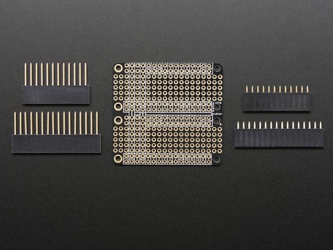 FeatherWing Doubler - Prototyping Add-on For All Feather Boards Adafruit 2890