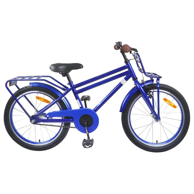 vidaXL - Kinderfiets - 18 - Inch - voor - 5-7 - jaar - oud - Donkerblauw