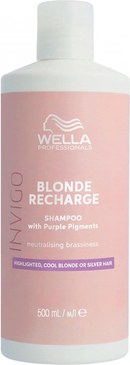 Wella Professionals Invigo Blonde Recharge Cool Blonde Shampoo - Blond Haar - 500 ml