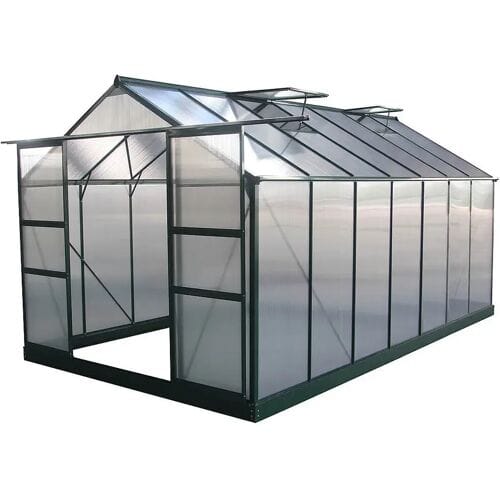 Habitat et jardin Tuinkas broeikas polycarbonaat "Dahlia" Groen dennengroen 13,29 m²