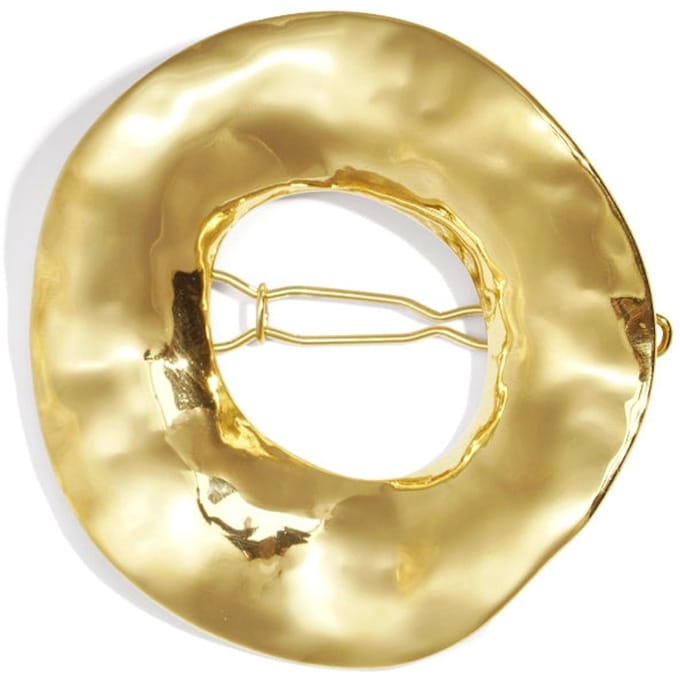 Broche haarspeld cirkel organische structuur