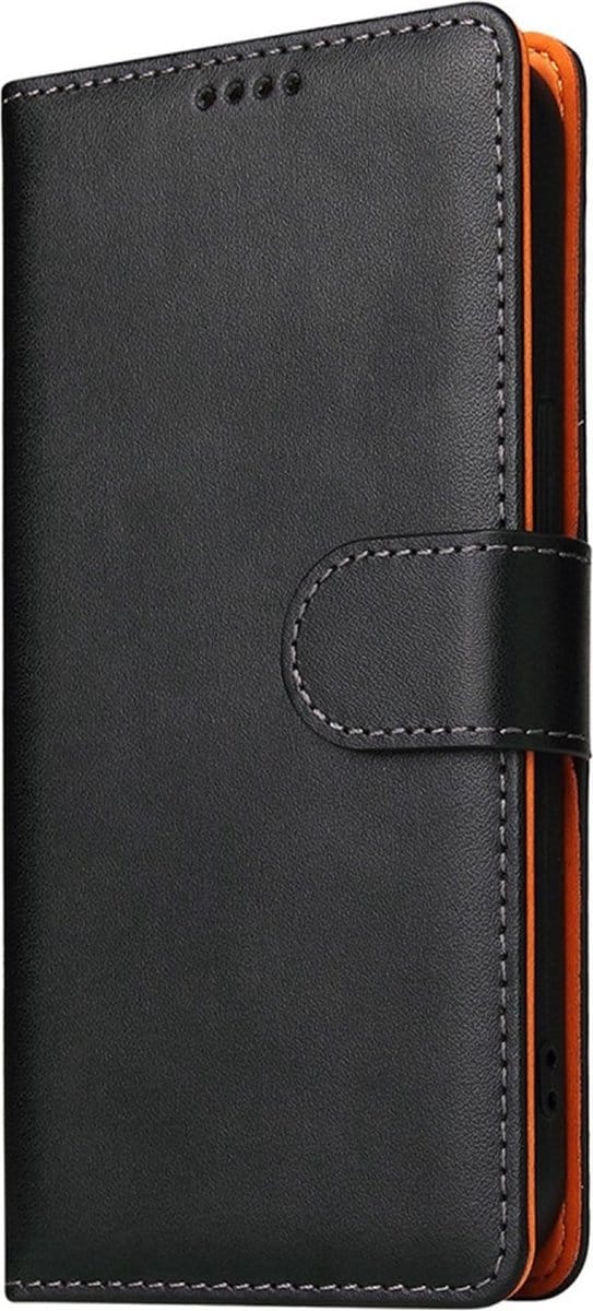Peachy Bookcase Wallet kunstleer hoesje geschikt voor iPhone 14 - zwart