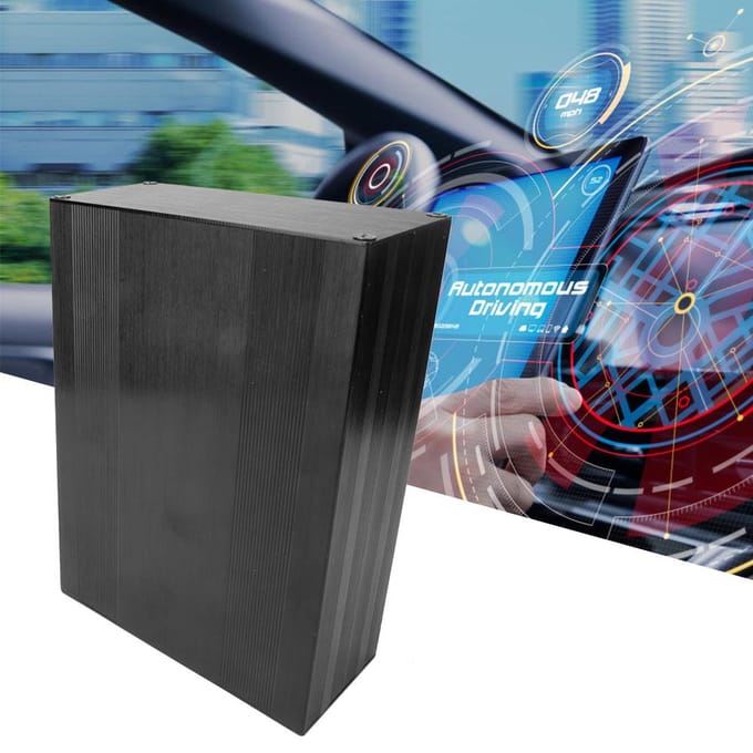 Aluminium Koelbehuizing met Split Type Elektronische Doos voor Versterker GPS (200 mm)