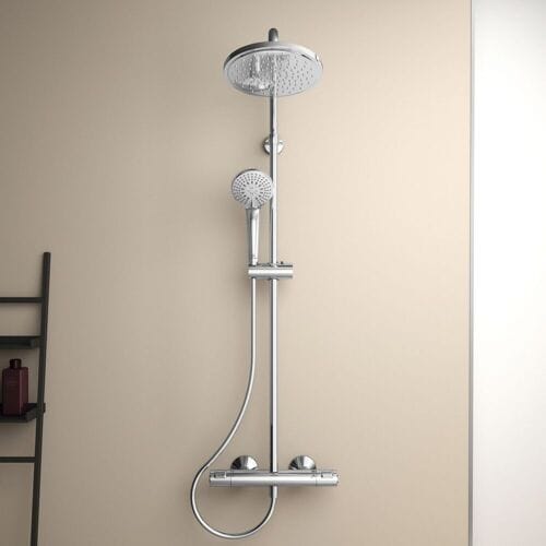 Ideal Standard T25 AP Shower System with Thermostat A7208AA