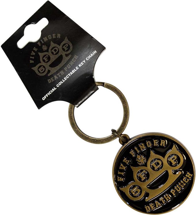 Five Finger Death Punch - Knuckle Sleutelhanger - Zwart