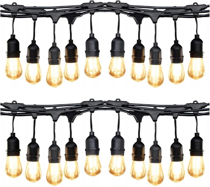 Zolta - Tuin Verlichting Girlande - 10m - 10 Niet-Breekbare Lampen - Waterdicht
