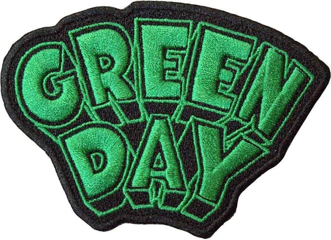 Green Day - Dookie Logo Patch - Zwart/Groen