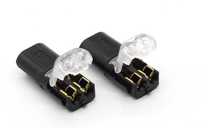 CHPN - Kabelverbinder - Kabel conector - Kabels verbinden - Kabels samenvoegen - 2 Aderig - Set van 2 Stuks"