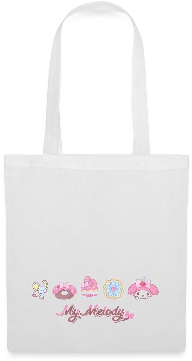 My Melody Met Flat En Gebakjes Tas Van Stof Schoudertas