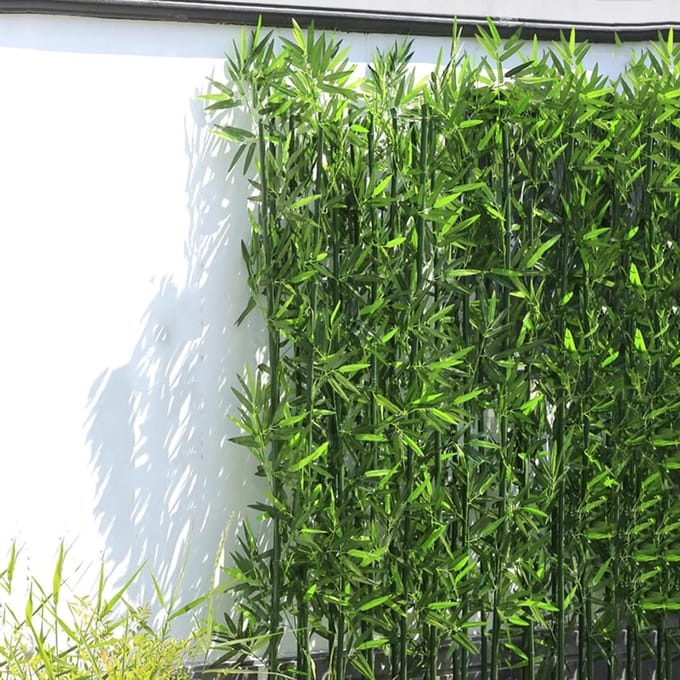 Kunstmatige bamboe - Decoratieve omheining - Privacy verhogen - Realistisch uiterlijk - 2 meter - Groen