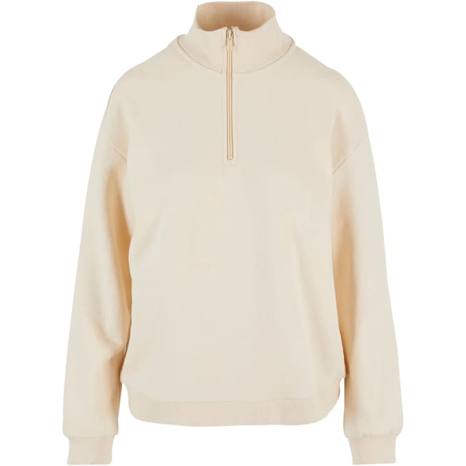 Urban Classics - Light Terry Troyer Sweater/trui - S - Beige