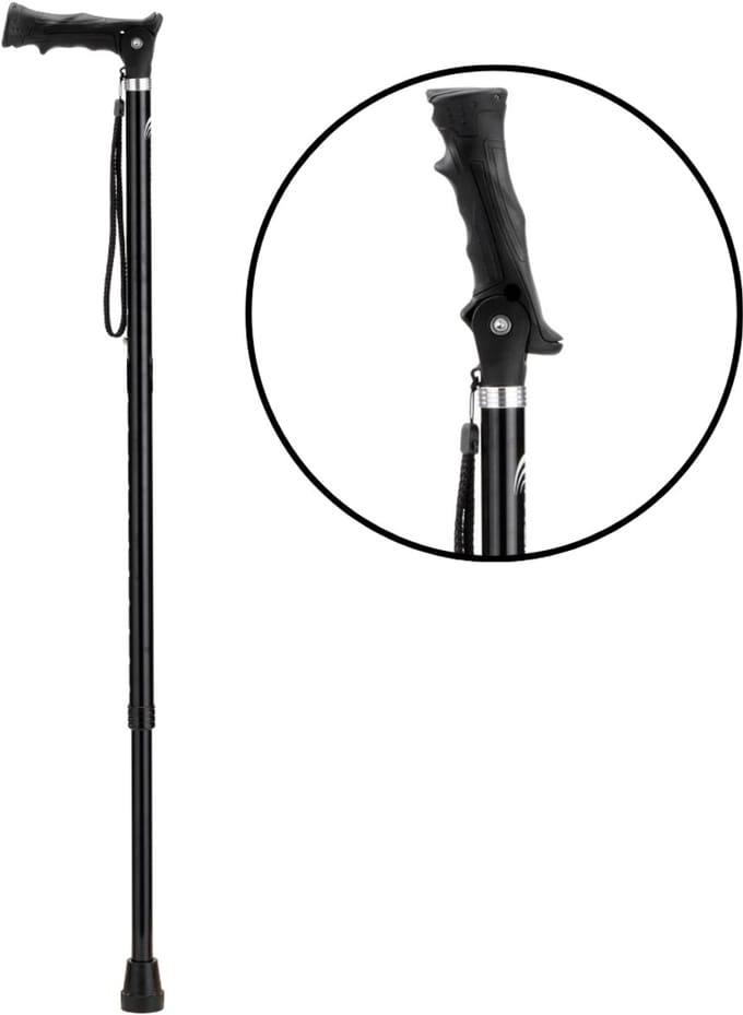 MultiMotion wandelstok en nordic walking in één - Zwart