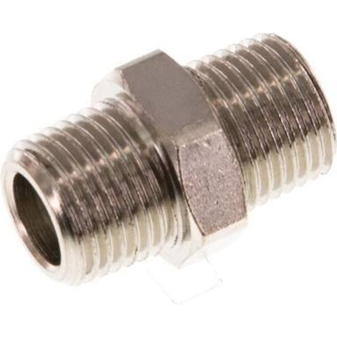 R 1/8'' Vernikkeld Messing Borstnippel 16 Bar [10 Stuks]