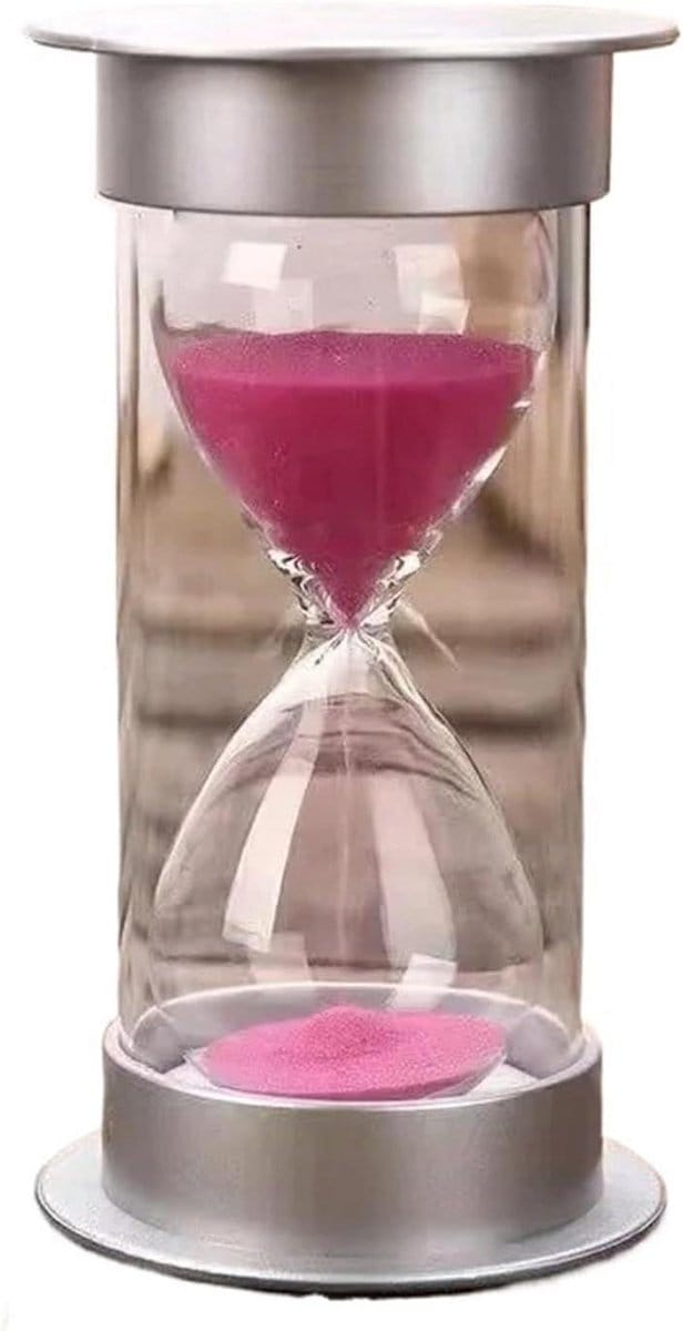 Zandloper Timer - Zandklok Ornament - Tijd Beheren - Rustige Herinnering - 2 stuks - Roze