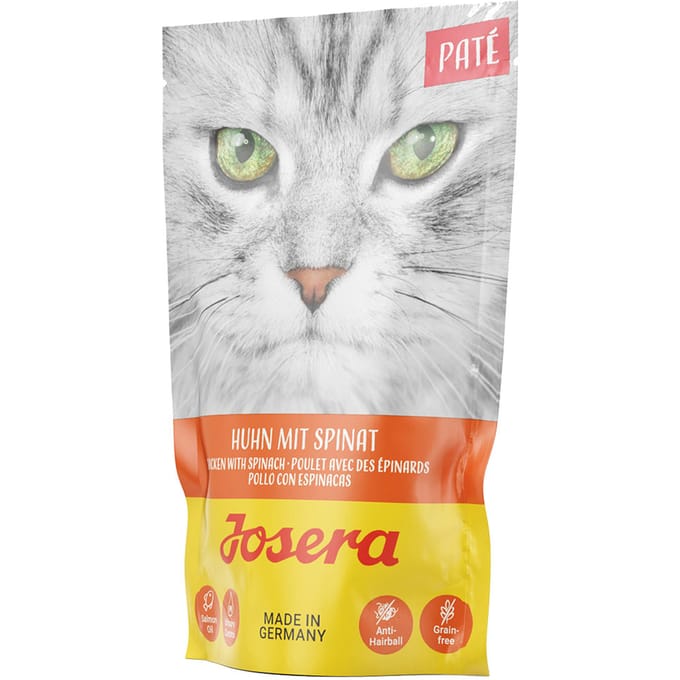 16x85g Kip met Spinazie Josera Paté Kattenvoer nat
