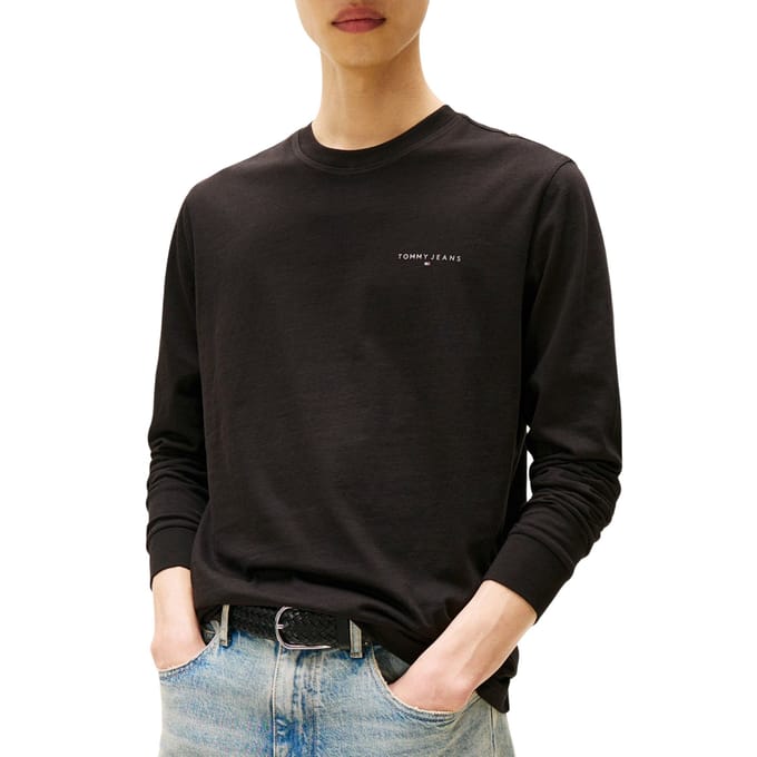 T-shirt Tommy Hilfiger Slim Linear Chest Logo Longsleeve Hommes