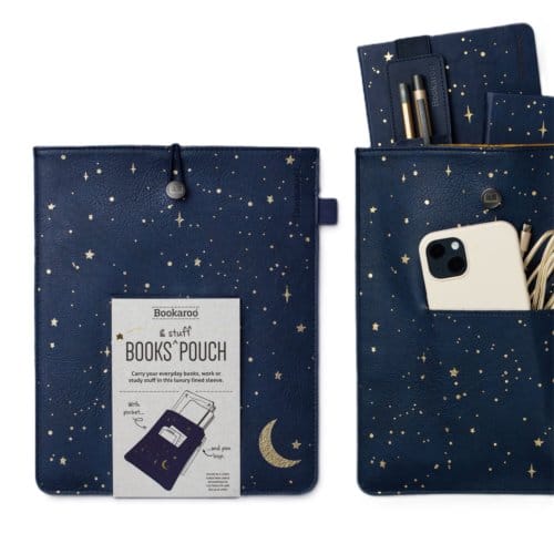 Bookaroo Books & Stuff Pouch - Moon & Stars