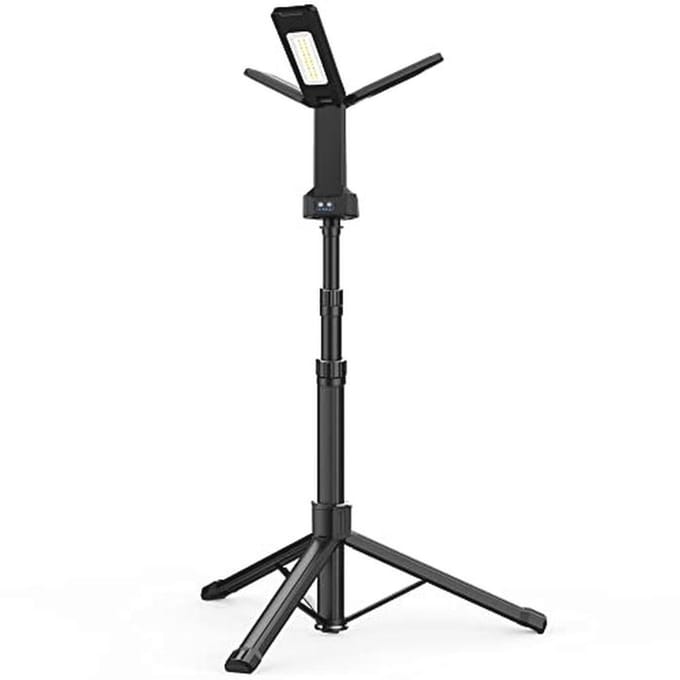 Draagbare draadloze led-werklamp met afneembaar statief - 67 inch hoog, dimbaar en multifunctioneel