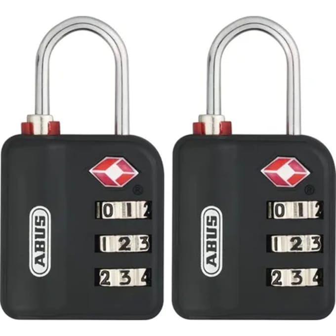 Abus Combinatieslot Tcp11/30 - Kunststof Voor Koffer - Behuizing 30mm - Set Van 2 Stuks