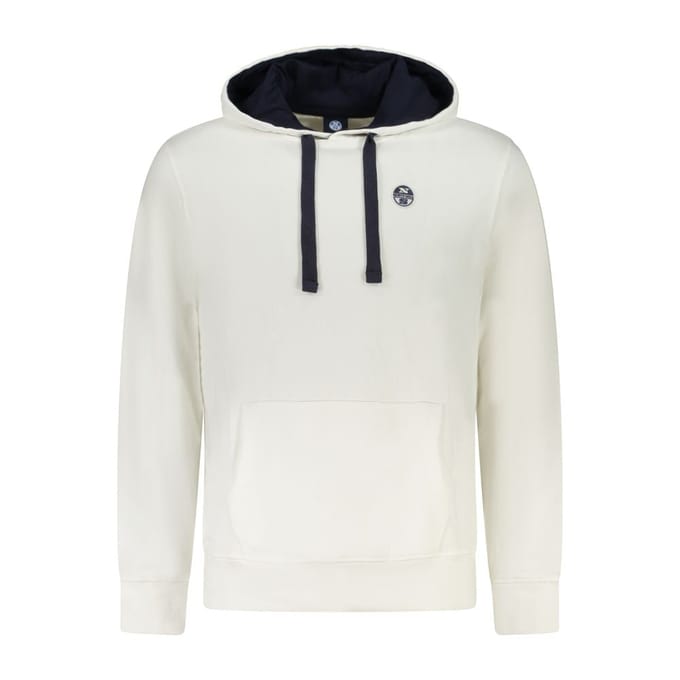 North Sails Witte Katoenen Heren Hoodie